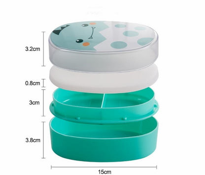 Microwave-Safe Double-Layer Lunch Box