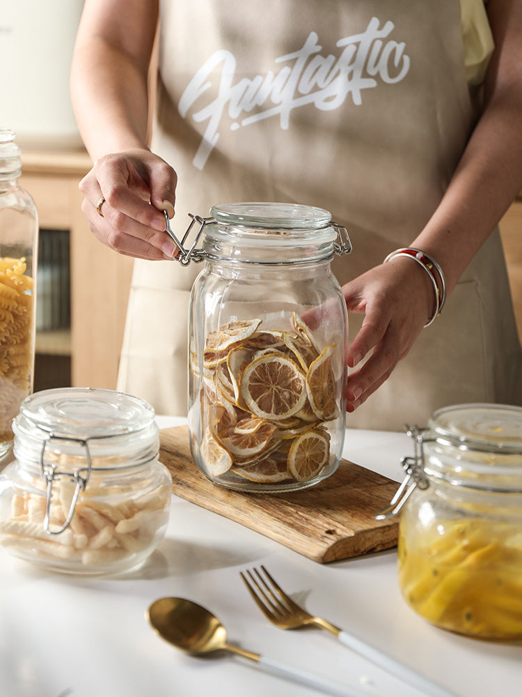 CrystalLock Glass Storage Jar