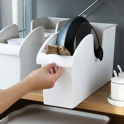 Kitchen Pot Lid & Storage Box with Pulley