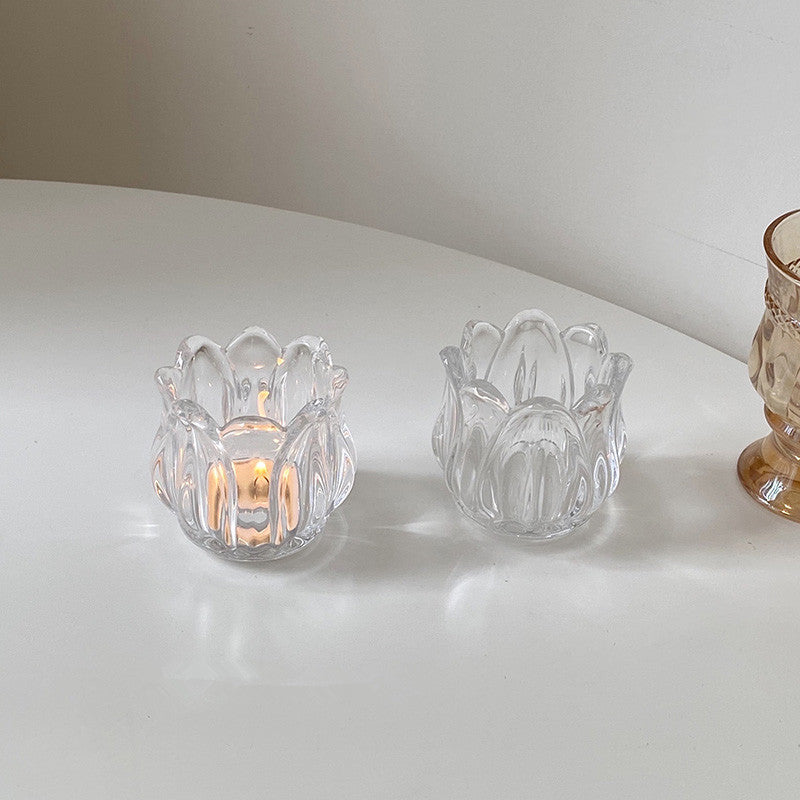 Tulip Glass Candle Holder