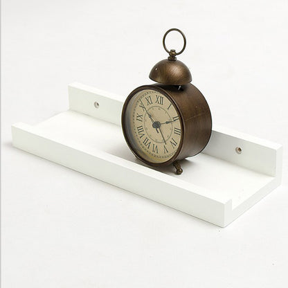 Wall-Mounted Wooden Display Shelf