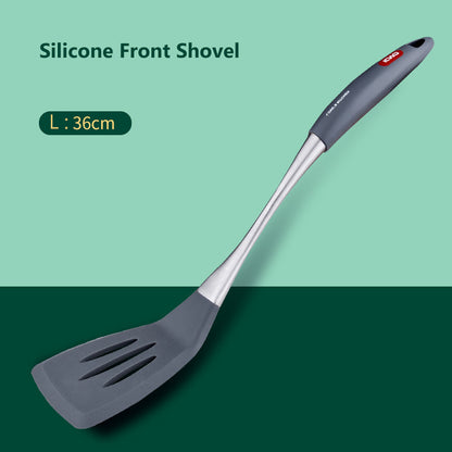 Stainless Steel Silicone Spatula & Spoon Set