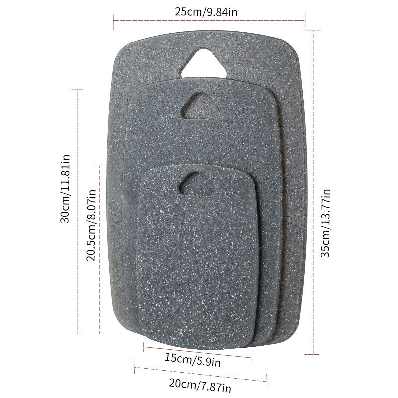 Marble Plastic Cutting Board Set