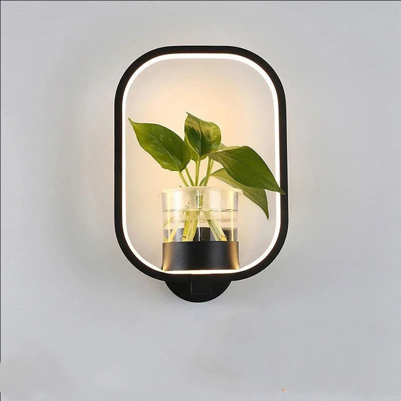 LED Wall Lamp with Plant Holder