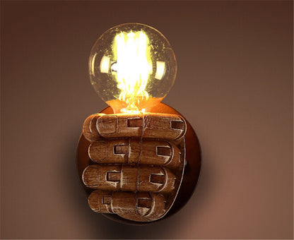 Resin Fist Wall Lamp