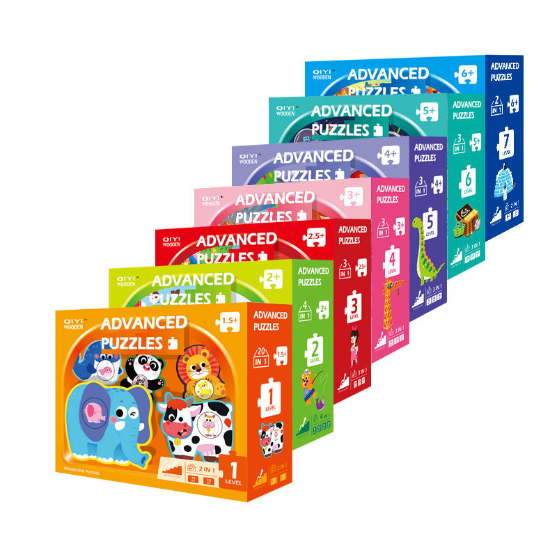 Advanced Wooden Educational Puzzle Set