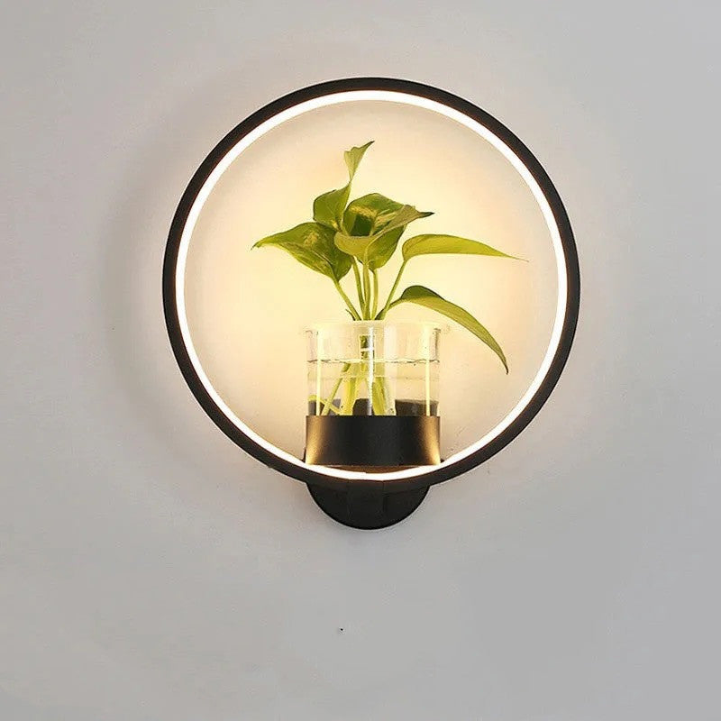 LED Wall Lamp with Plant Holder