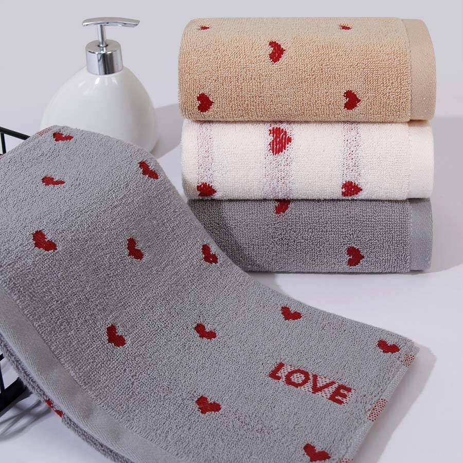 Pure Cotton Embroidered Couple Towel