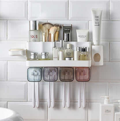 Wall-Mounted Toothbrush Organizer