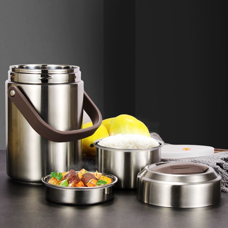 Three-Layer Stainless Steel Lunch Box