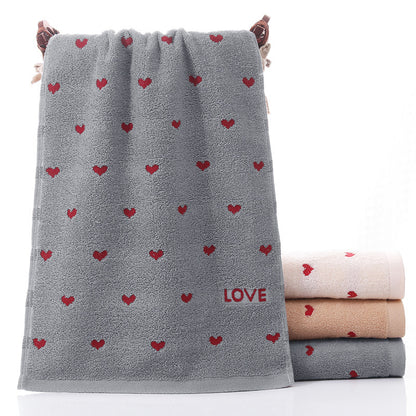 Pure Cotton Embroidered Couple Towel
