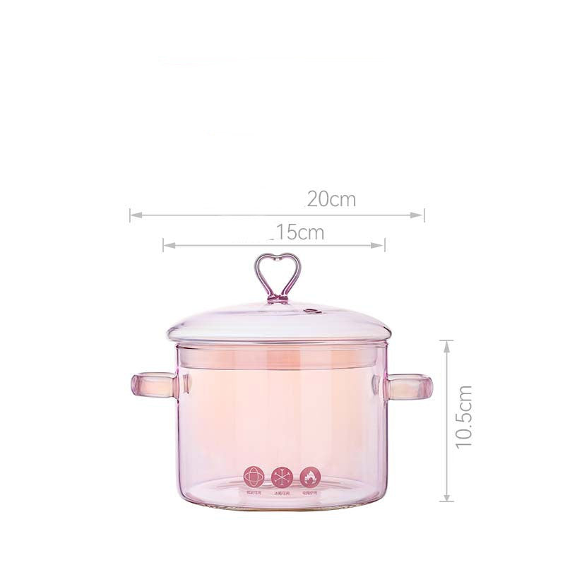 High-Temperature Borosilicate Glass Casserole