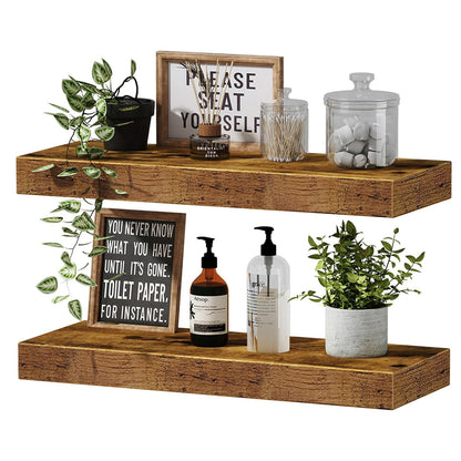 Wooden Floating Wall Shelf