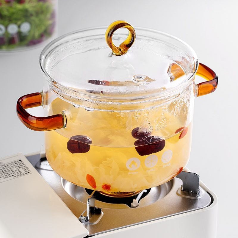 Borosilicate Glass Cooking Pot