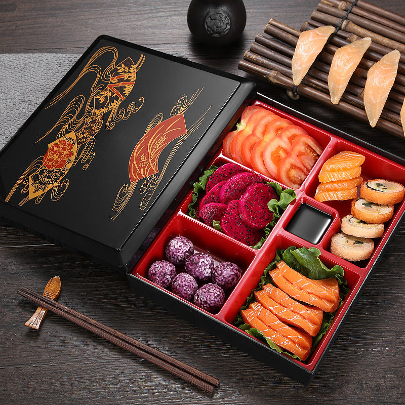 Japanese Wood Grain Lunch Box