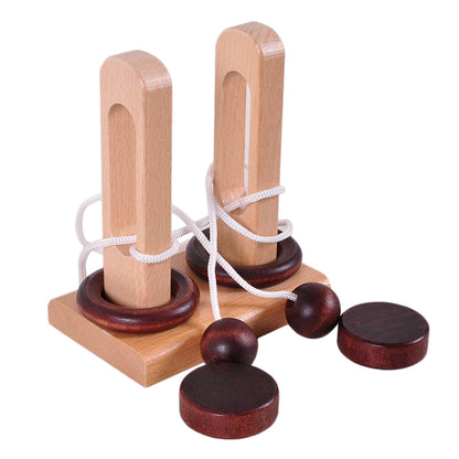 Classical Wooden Rope Puzzle Toy