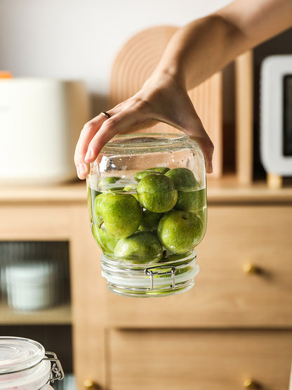 CrystalLock Glass Storage Jar