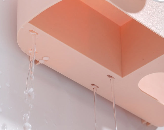 Wall-Mounted Bathroom Organizer Rack