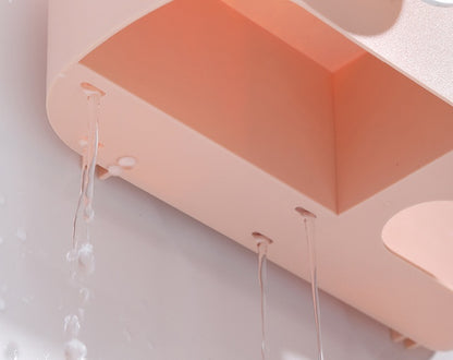 Wall-Mounted Bathroom Organizer Rack