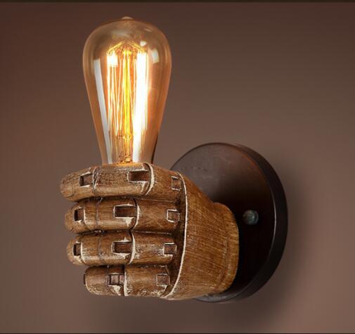 Resin Fist Wall Lamp