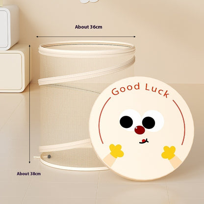 Foldable Kids Toy & Clothes Storage Basket with Lid