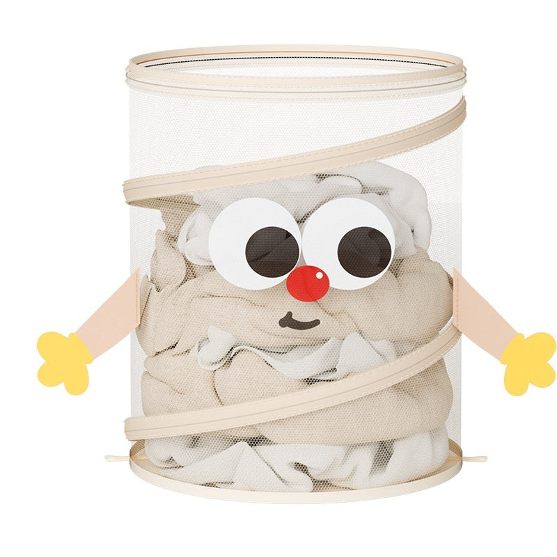 Foldable Kids Toy & Clothes Storage Basket with Lid