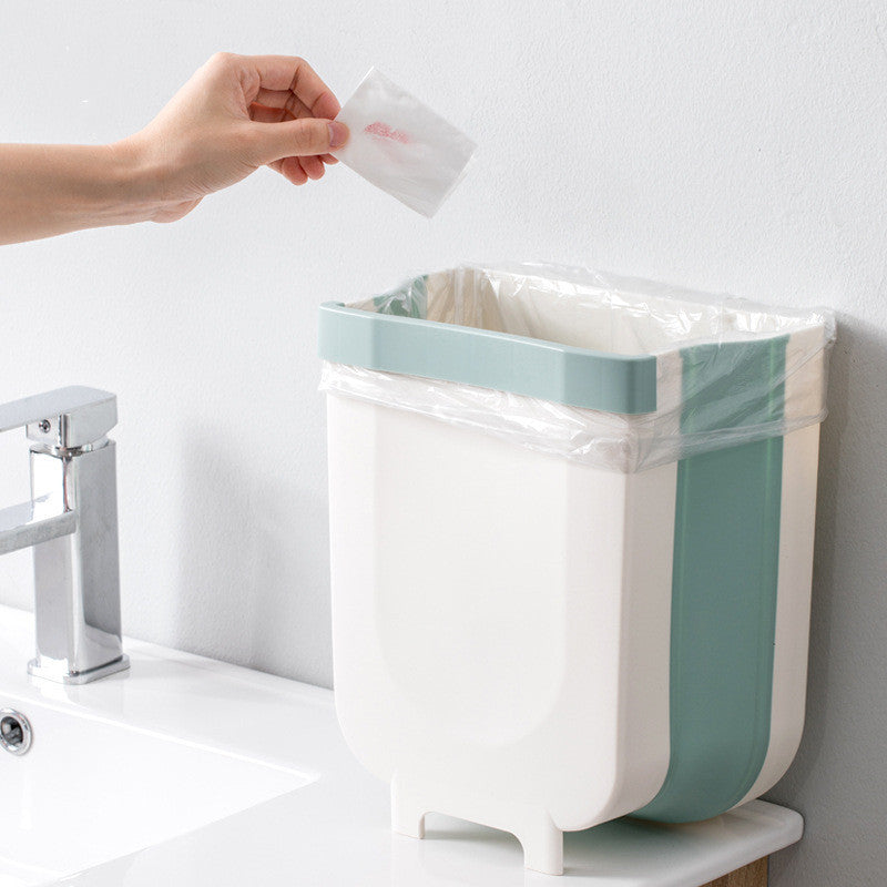 Foldable Cabinet Door Trash Bin