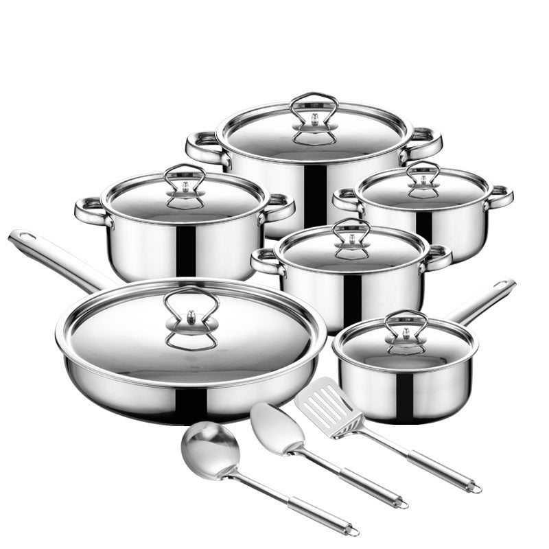 15-Piece Stainless Steel Cookware Set