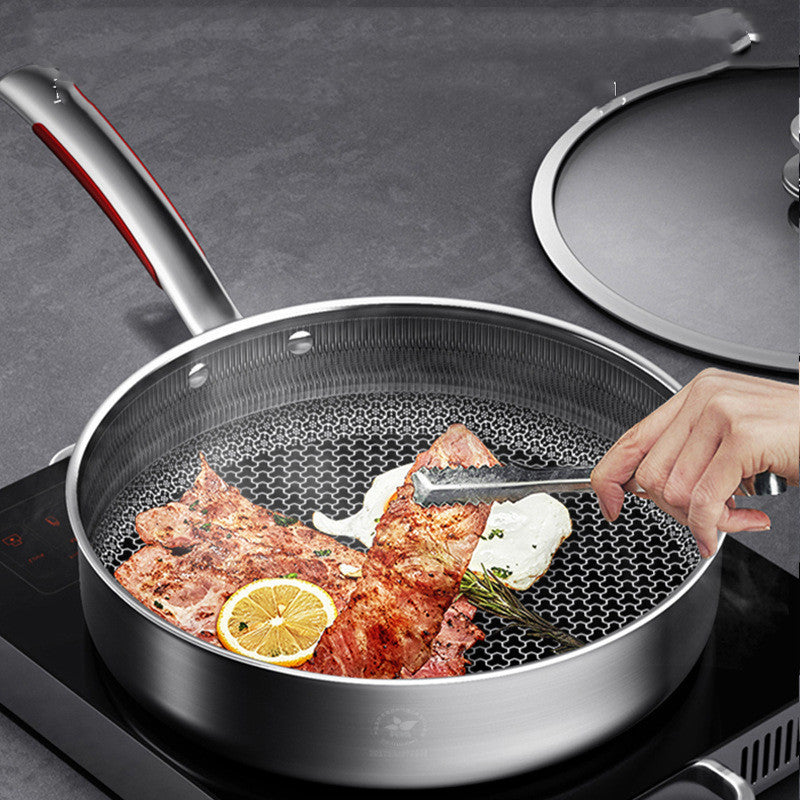 Stainless Steel Honeycomb Non-Stick Pan
