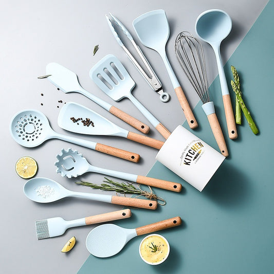 Silicone Non-Stick Kitchen Utensil Set
