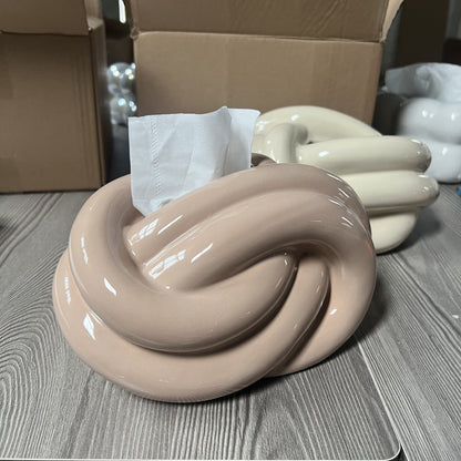 Wool Ball Ceramic Tissue Box