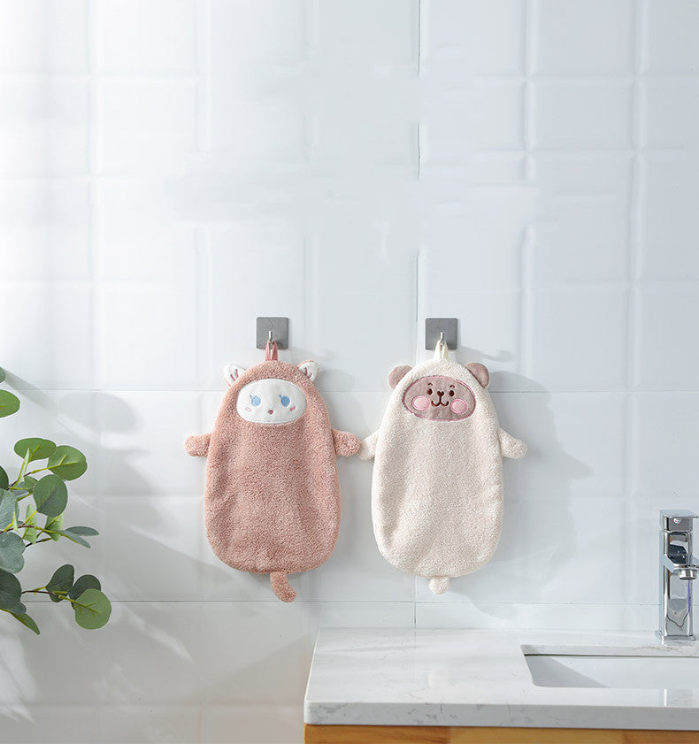 Hanging Cartoon Absorbent Hand Towel