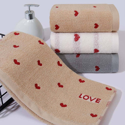 Pure Cotton Embroidered Couple Towel