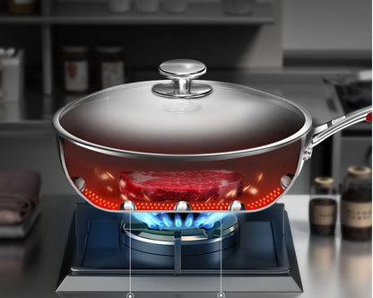 Smart 316 Stainless Steel Honeycomb Frying Pan