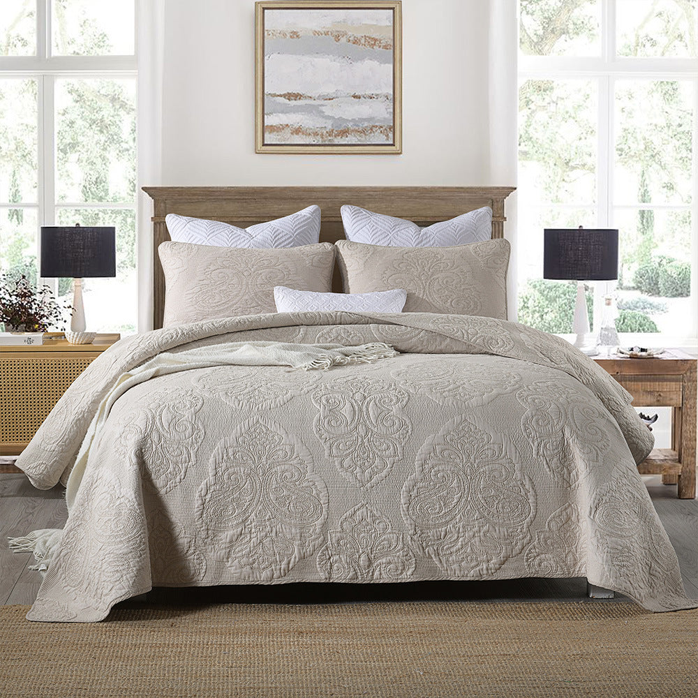 NordicFlora 3-Piece Quilted Bed Cover Set