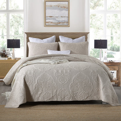 NordicFlora 3-Piece Quilted Bed Cover Set