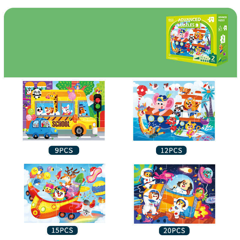 Advanced Wooden Educational Puzzle Set