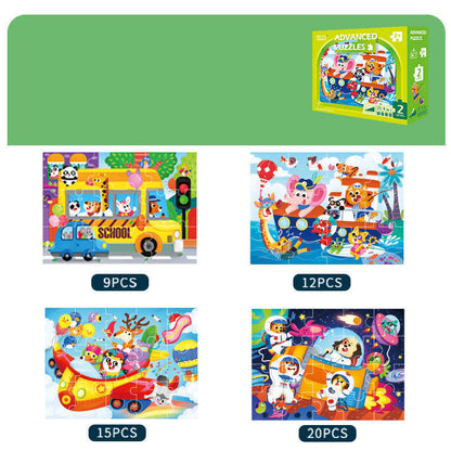 Advanced Wooden Educational Puzzle Set