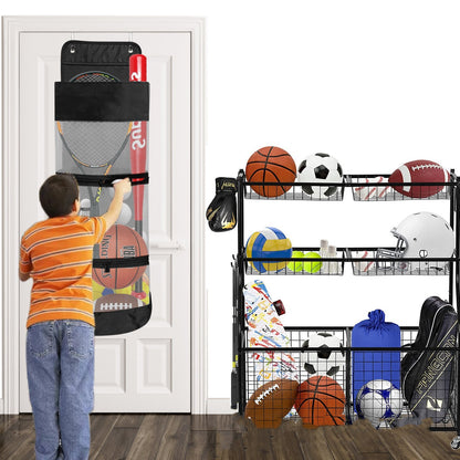 Kids Mesh Toy Storage Basket