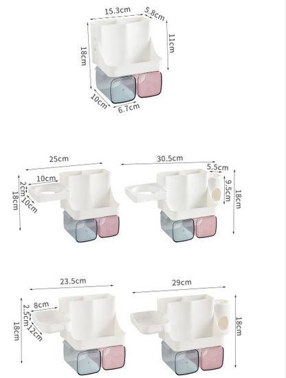 Wall-Mounted Toothbrush Organizer