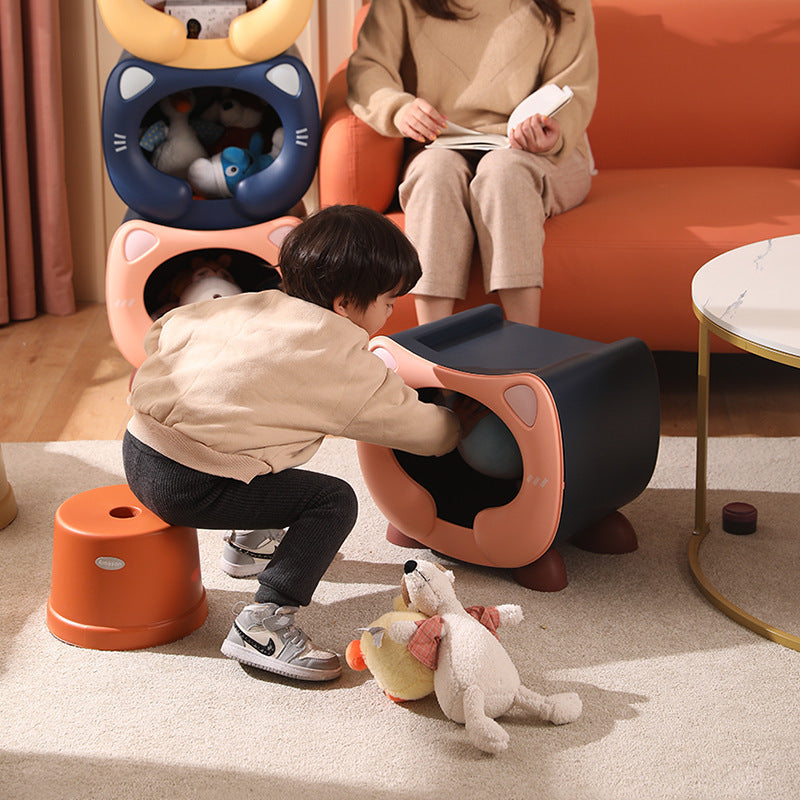 Kids Cat-Themed Snack & Toy Storage Box