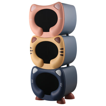 Kids Cat-Themed Snack & Toy Storage Box