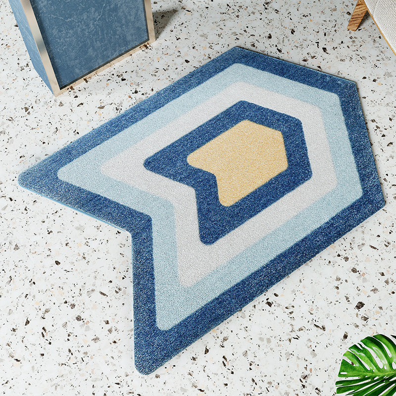 Geometric Absorbent Floor Mat