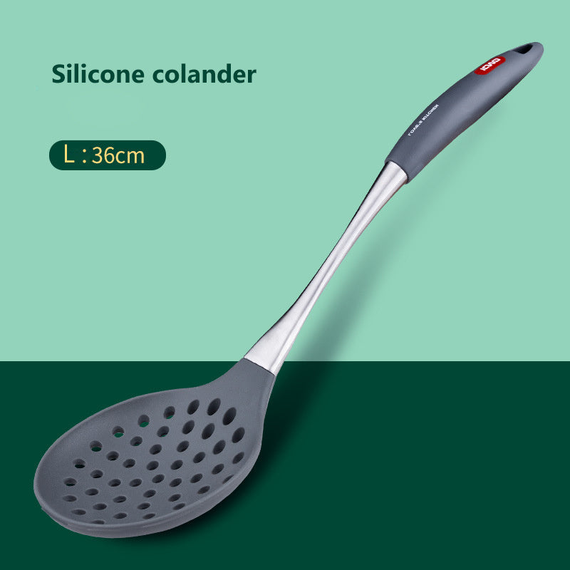 Stainless Steel Silicone Spatula & Spoon Set