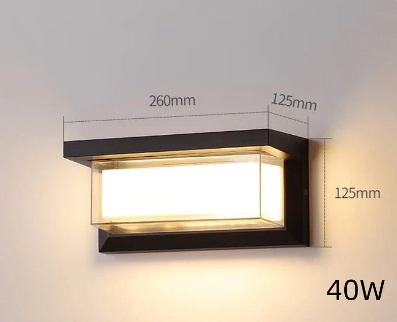 Waterproof Outdoor Warm LED Wall Lamp