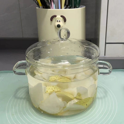 High-Temperature Borosilicate Glass Casserole