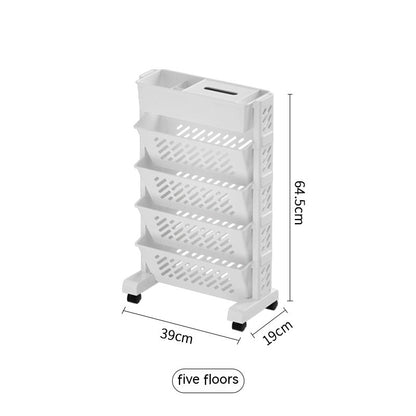 Portable 5-Layer Desk Bookshelf Organizer
