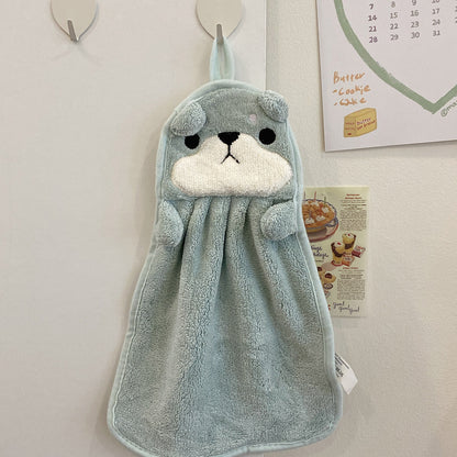 Kids Cartoon Hanging Face Towel