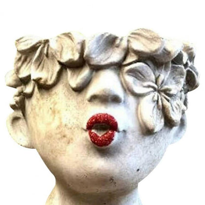 Face Planter Pot Decor