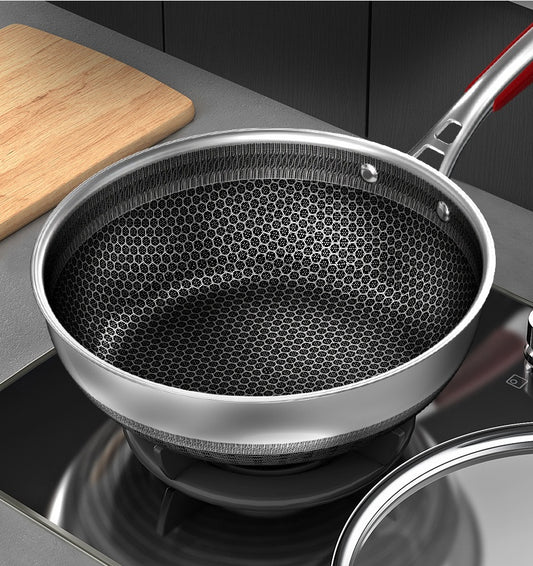 Smart 316 Stainless Steel Honeycomb Frying Pan